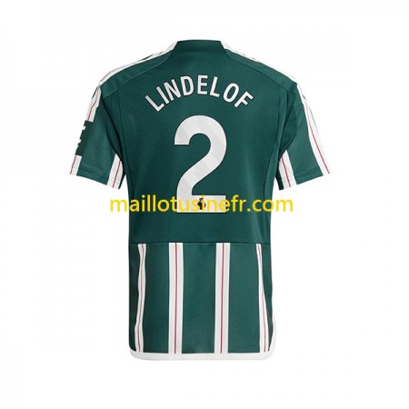 Maillot de Foot Manchester United Lindelof 2 Extérieur 2023-24